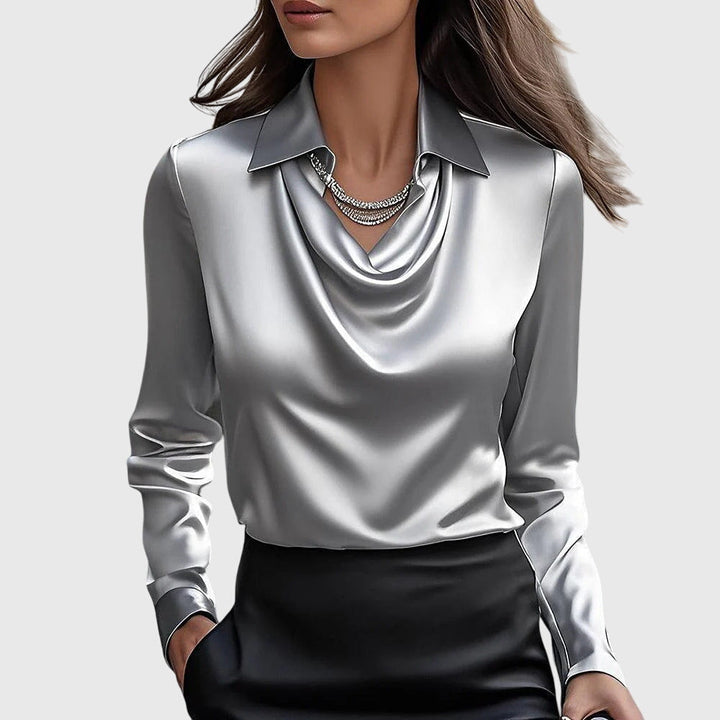 Brookly - Elegant Satin Blouse