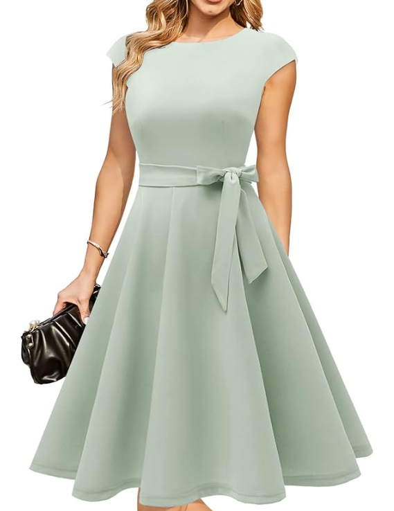 Tesa | Tie Waist Figure Dress