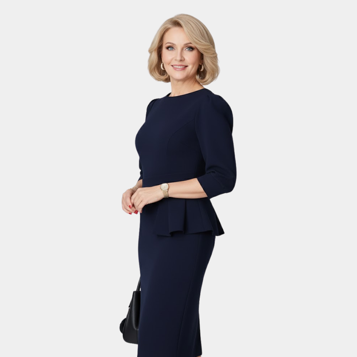 Mia | Refined Ruffle Midi Dress