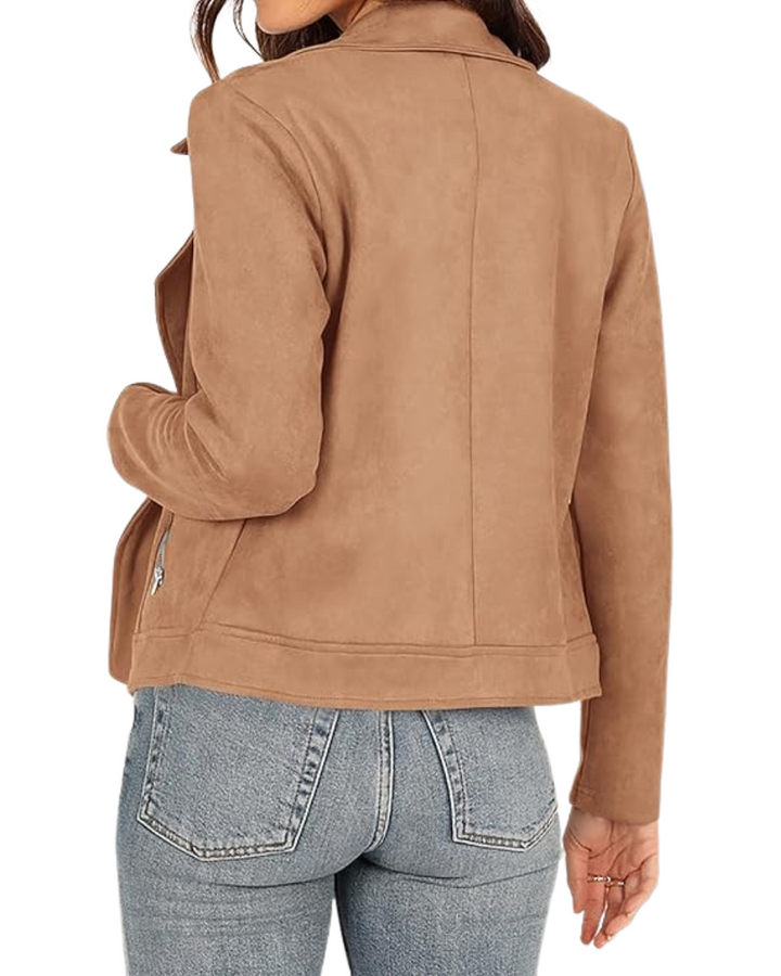 Freya | Suedette Biker Jacket