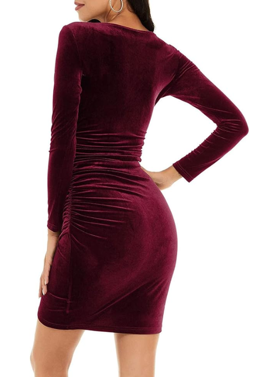Lucy | Velvet Mini Dress