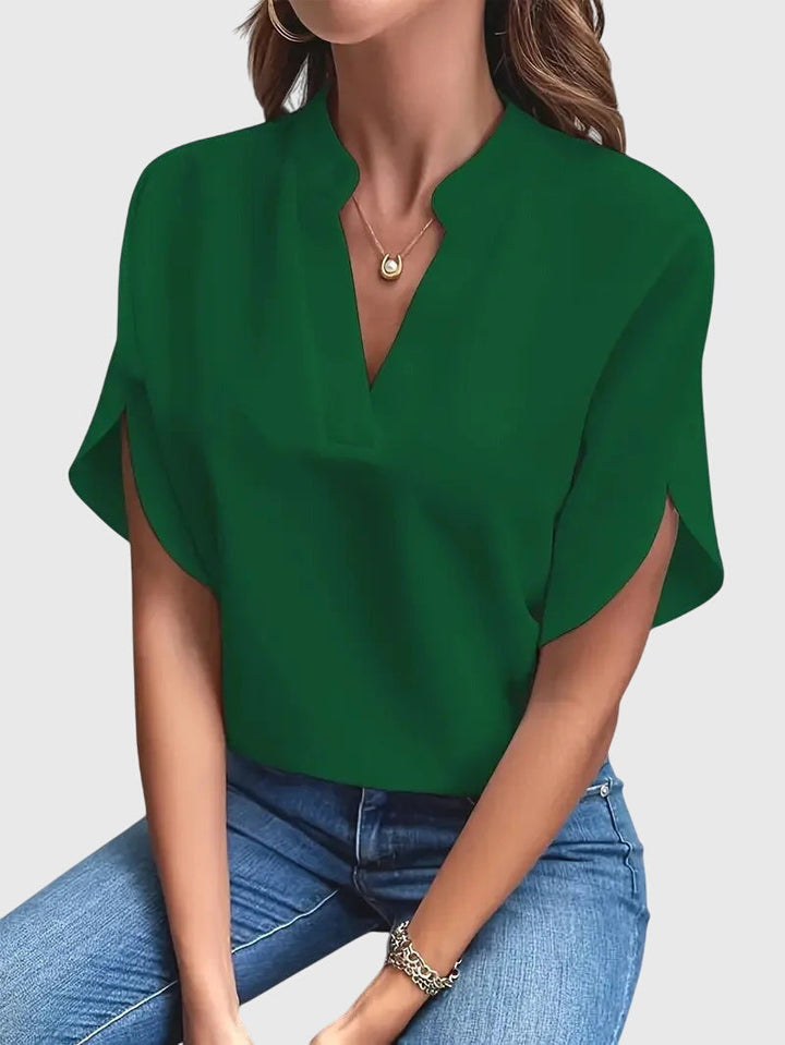 Lia | Soft and Elegant V-Neck Shirt