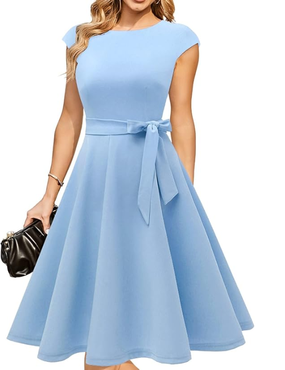 Tesa | Tie Waist Figure Dress