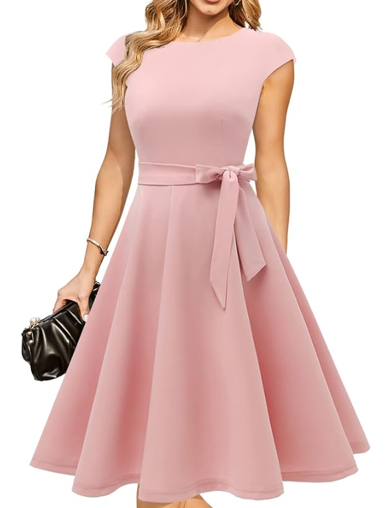 Tesa | Tie Waist Figure Dress