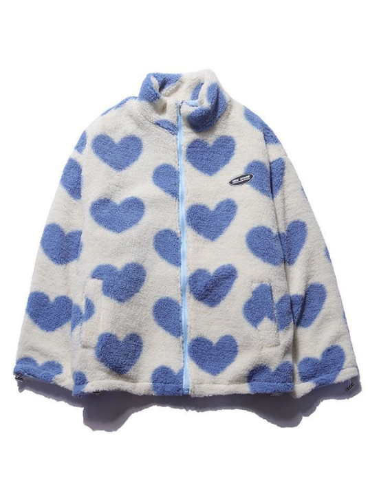 Celeste | Reversible Heart Teddy Jacket