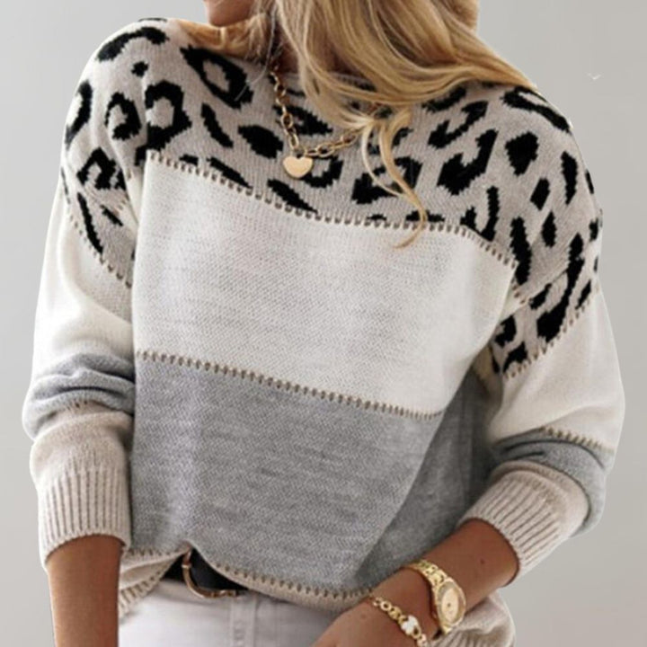 Suzan | Leopard Knit Sweater