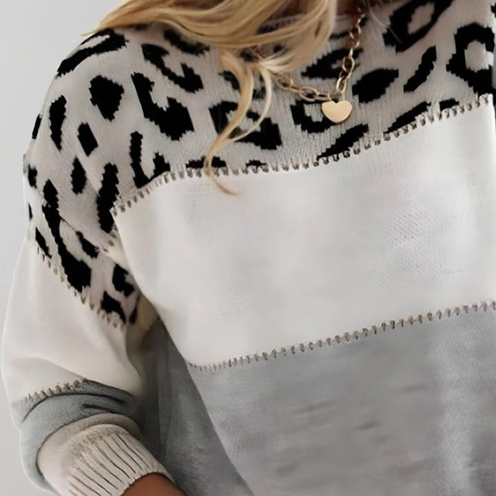 Suzan | Leopard Knit Sweater