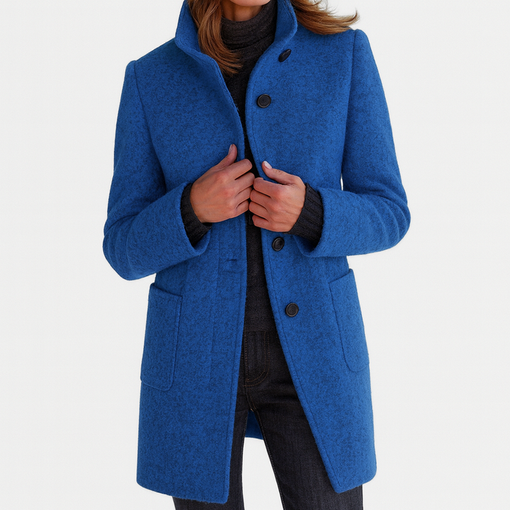 Mae | Ladies Coat with High Collar
