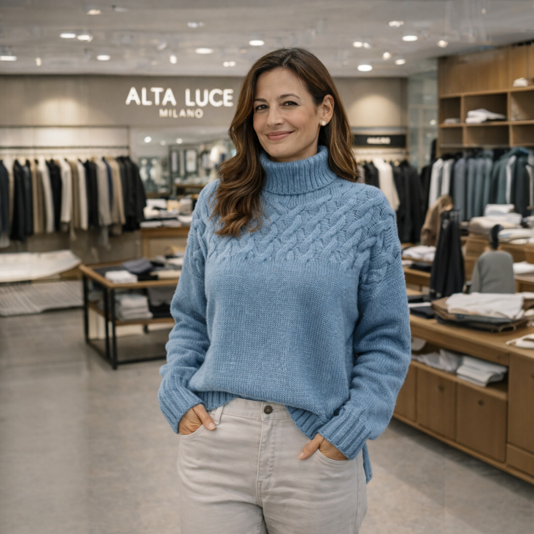 Elvira™ | Caldo dolcevita lavorato a maglia