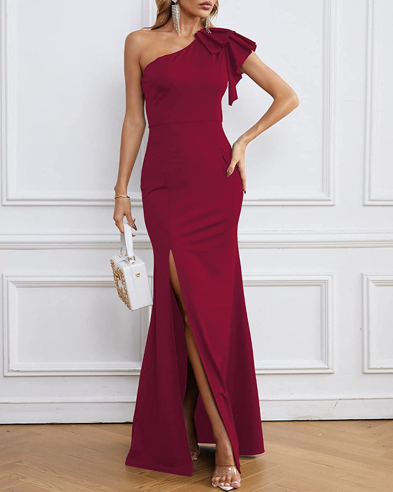 Belle | One-Shoulder Maxi Dress