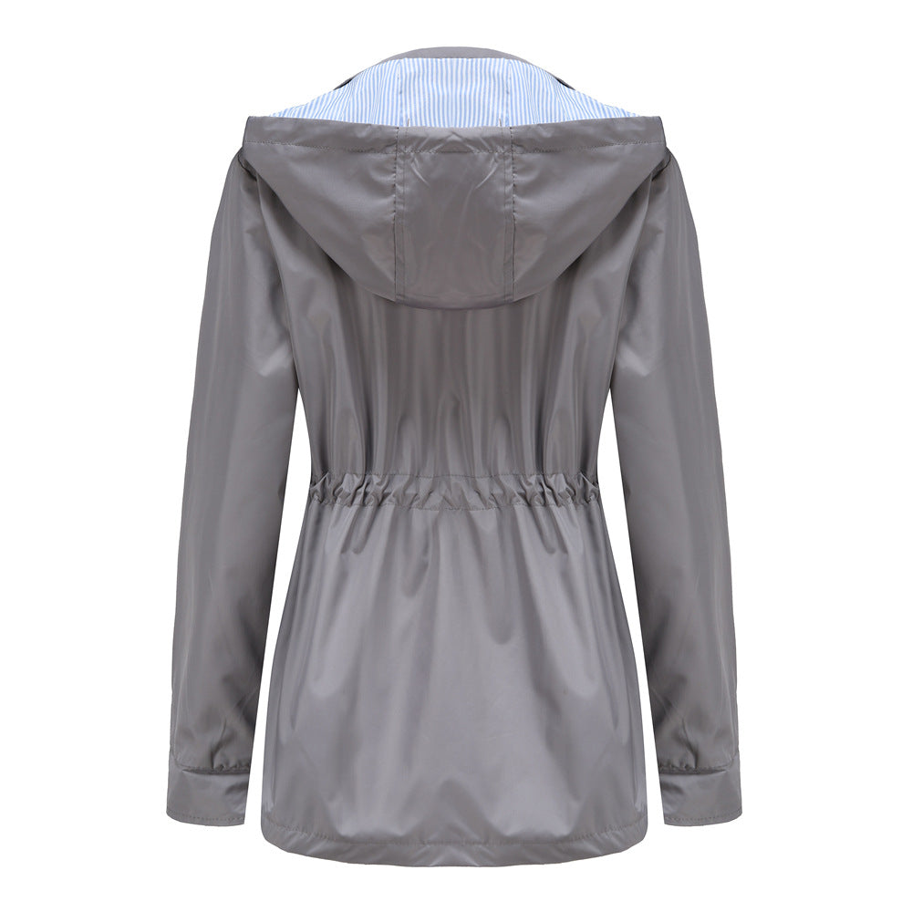 Clara | Hooded Waterproof Raincoat