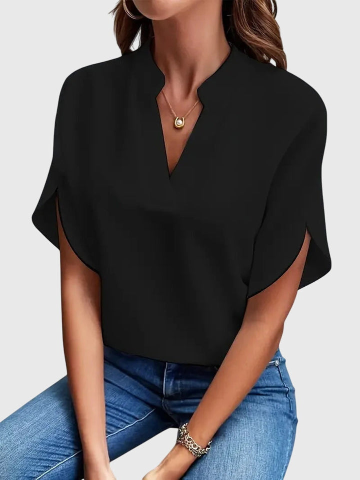 Lia | Soft and Elegant V-Neck Shirt