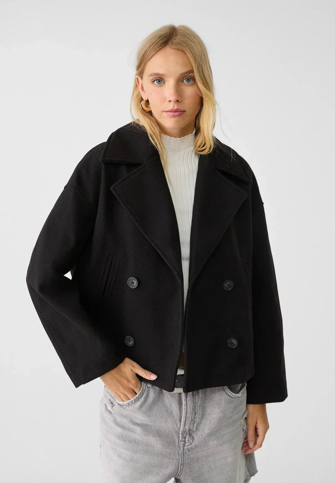 Isabelle | Short Double-Breasted Coat